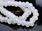 *25* 5x8mm White Opal AB Faceted Large Hole Rondelle Roller Beads